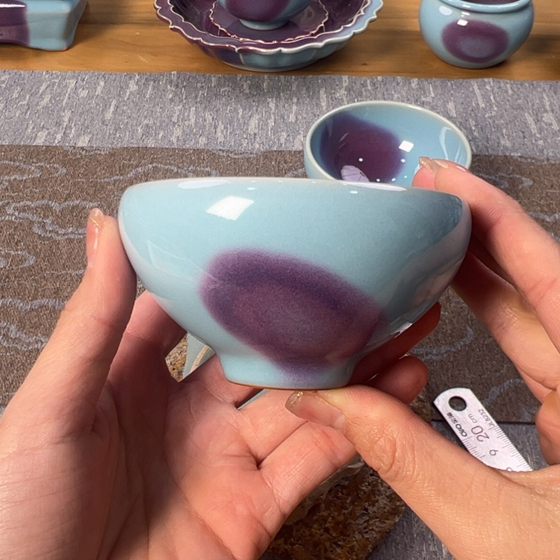 杯钧窑 泡泡碗 手拉坯 原矿