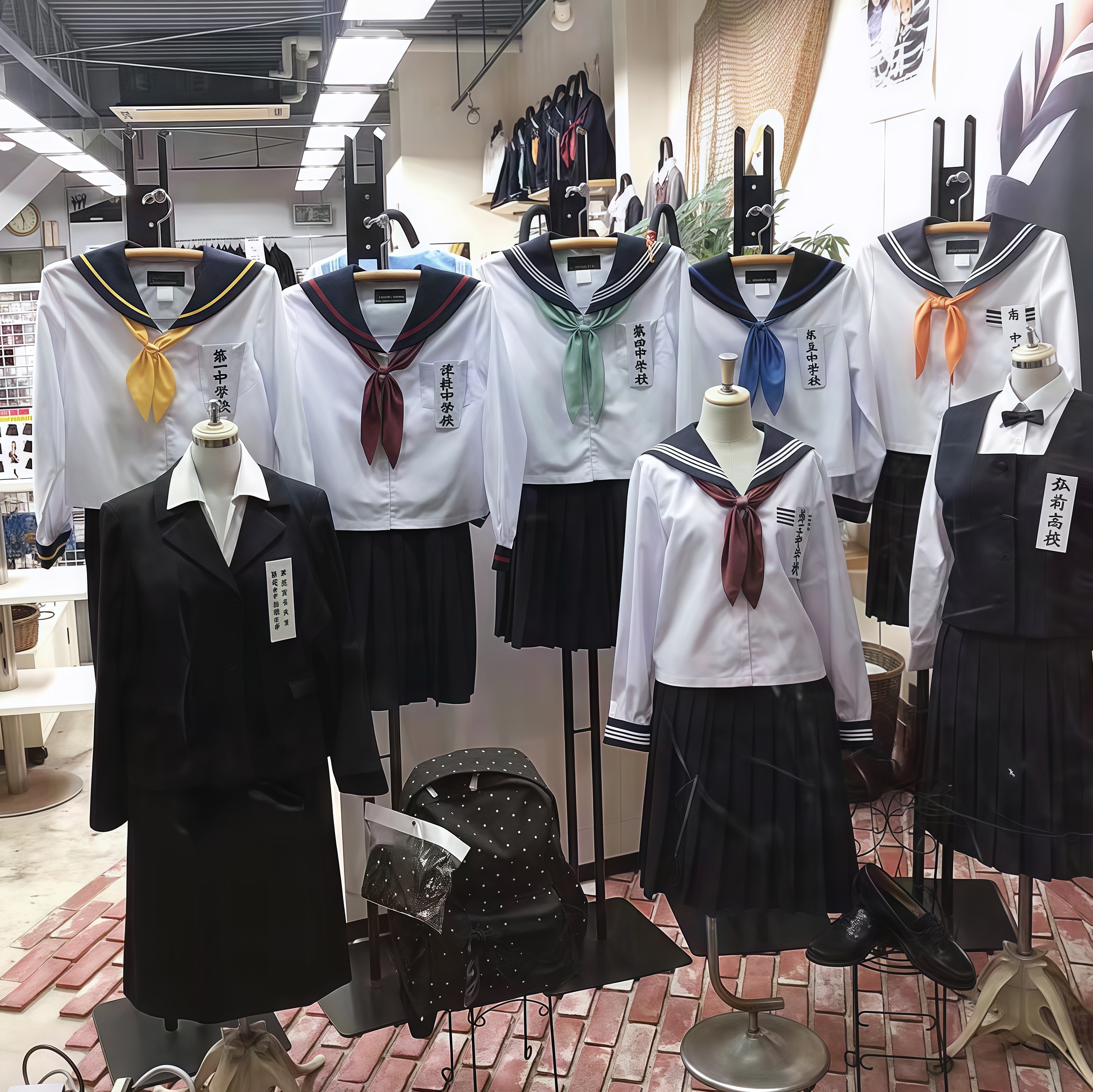 中古Vintage日制校供JK学生制服学院风日系可爱女格子裙百褶裙
