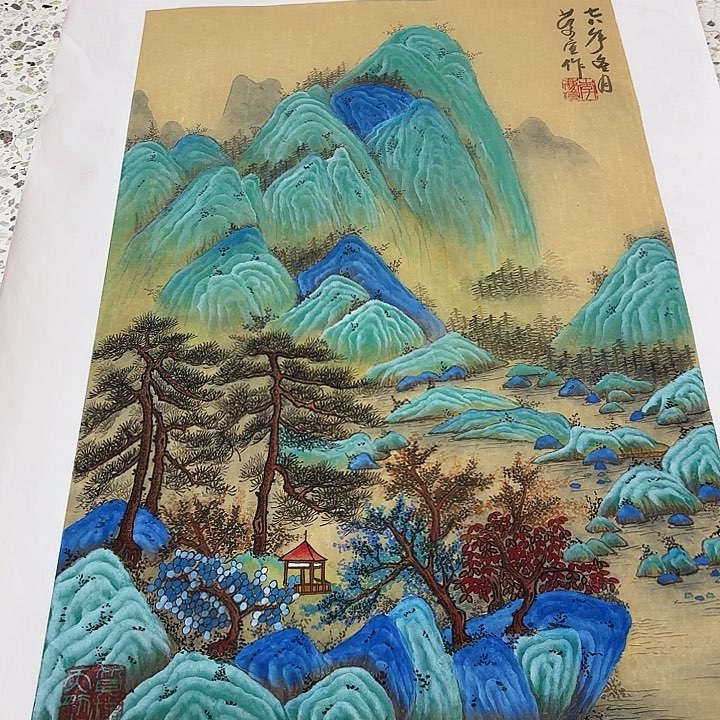 国画用****7李庆宣老先生去伪存真原作