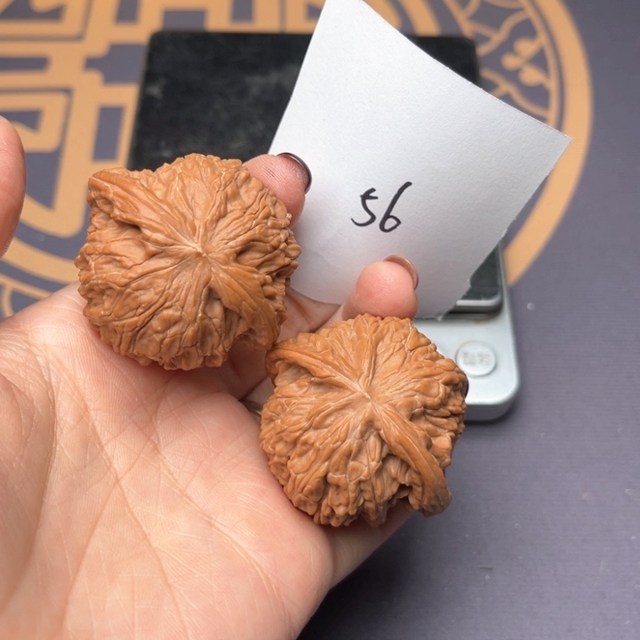 文玩核桃把件42磨盘 56号