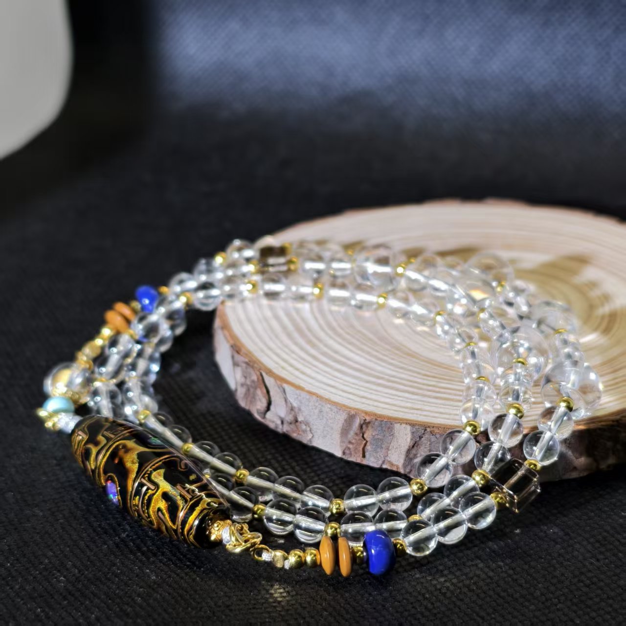 两米/水晶颈饰大漆珠造形SJ-JS0524多样性发一