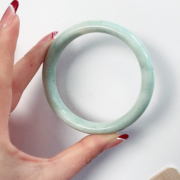 蓝田玉（蛇纹石化大理石玉）手镯未镶嵌