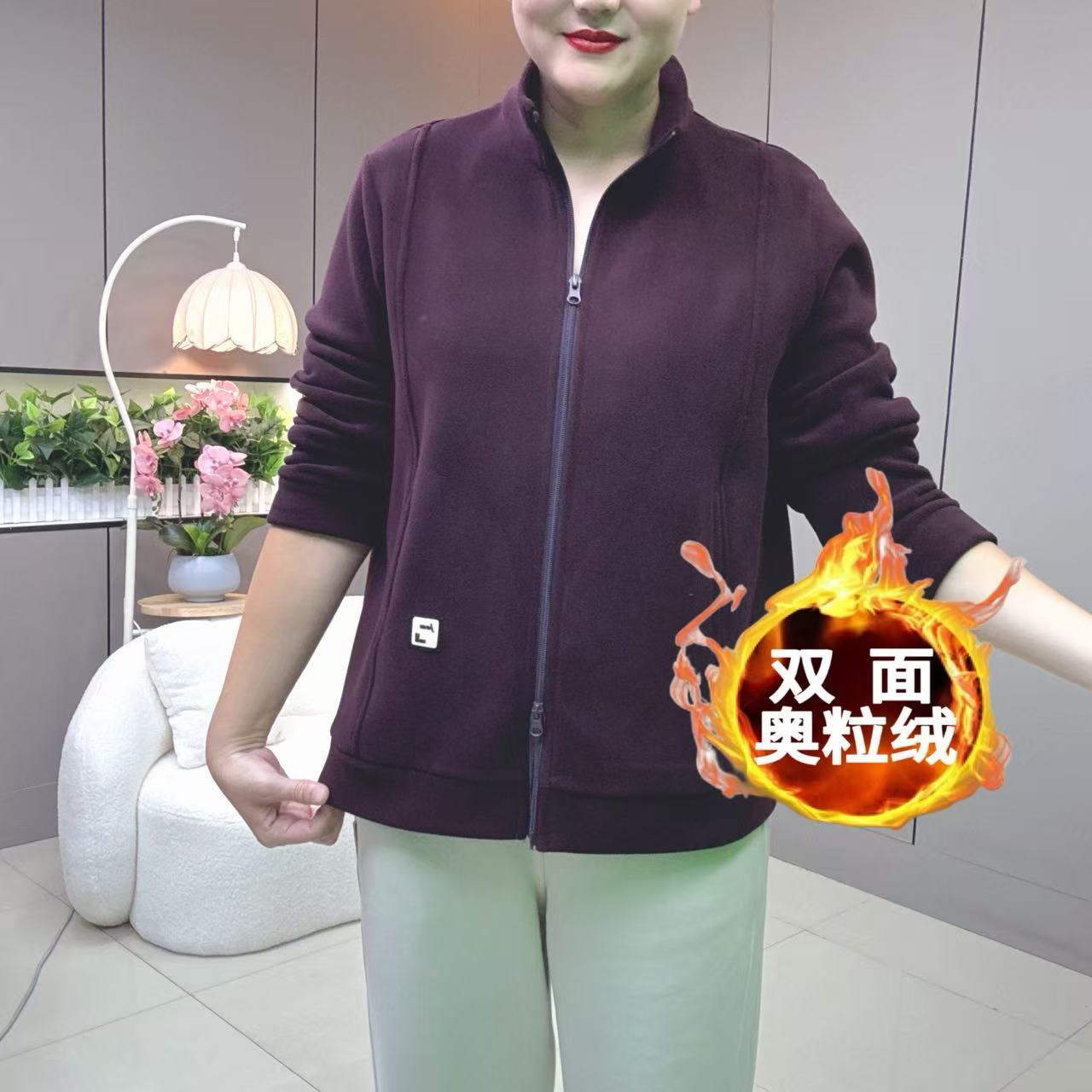 25112奥粒绒贴标加厚加绒大码新款外套