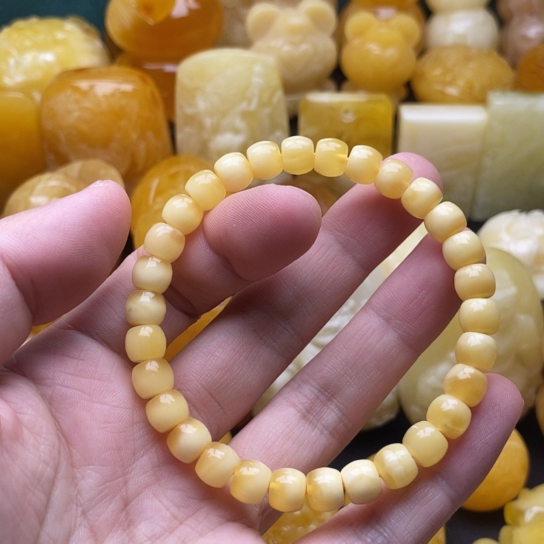 琥珀颈饰未镶嵌琥珀蜜蜡吊坠