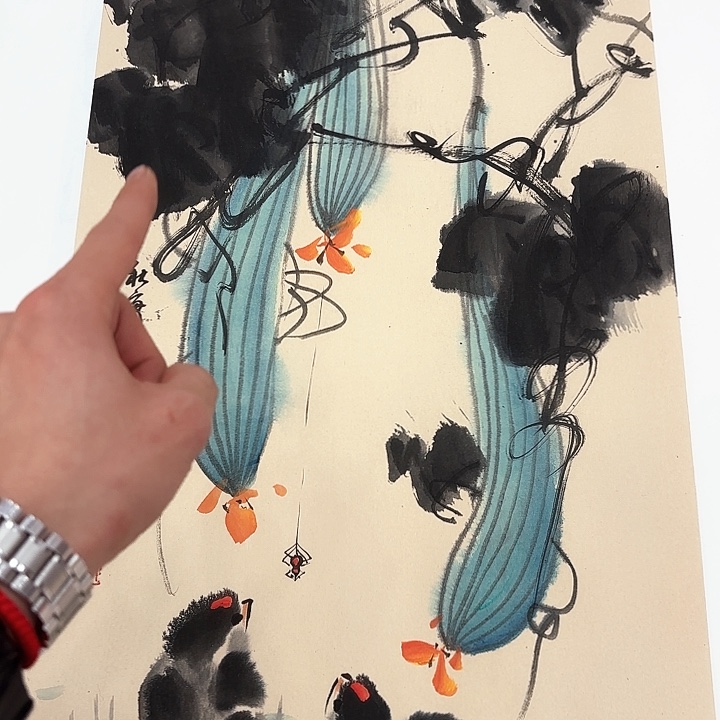 国画李庆宣老先生去伪存真原作