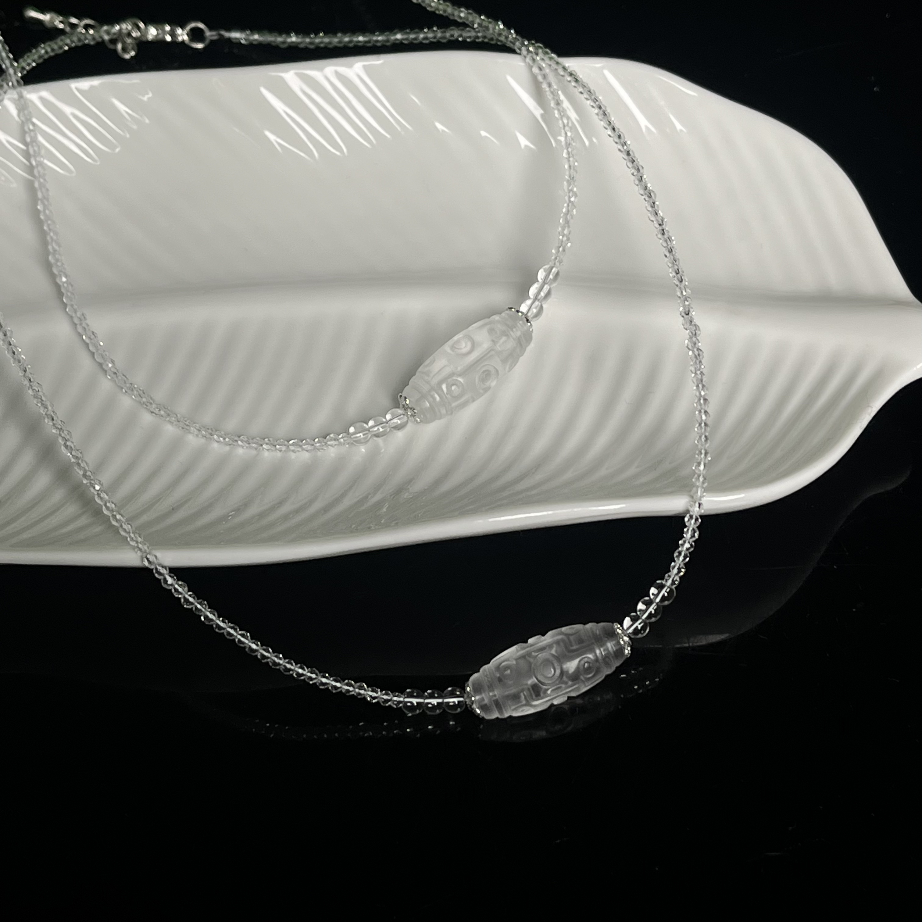 双A白水晶珠珠项链V2007多样性发其一