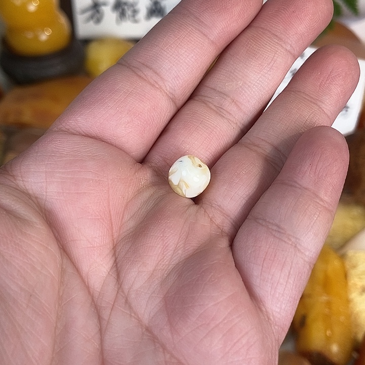 凤***凤定制琥珀未镶嵌白花老型