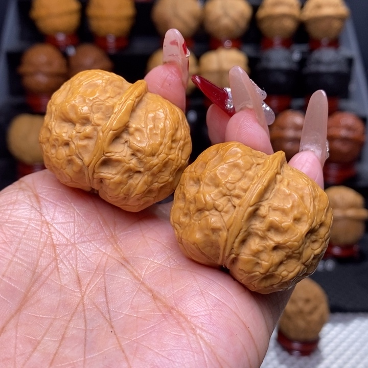 文玩核桃把件鲲鹏元宝35号