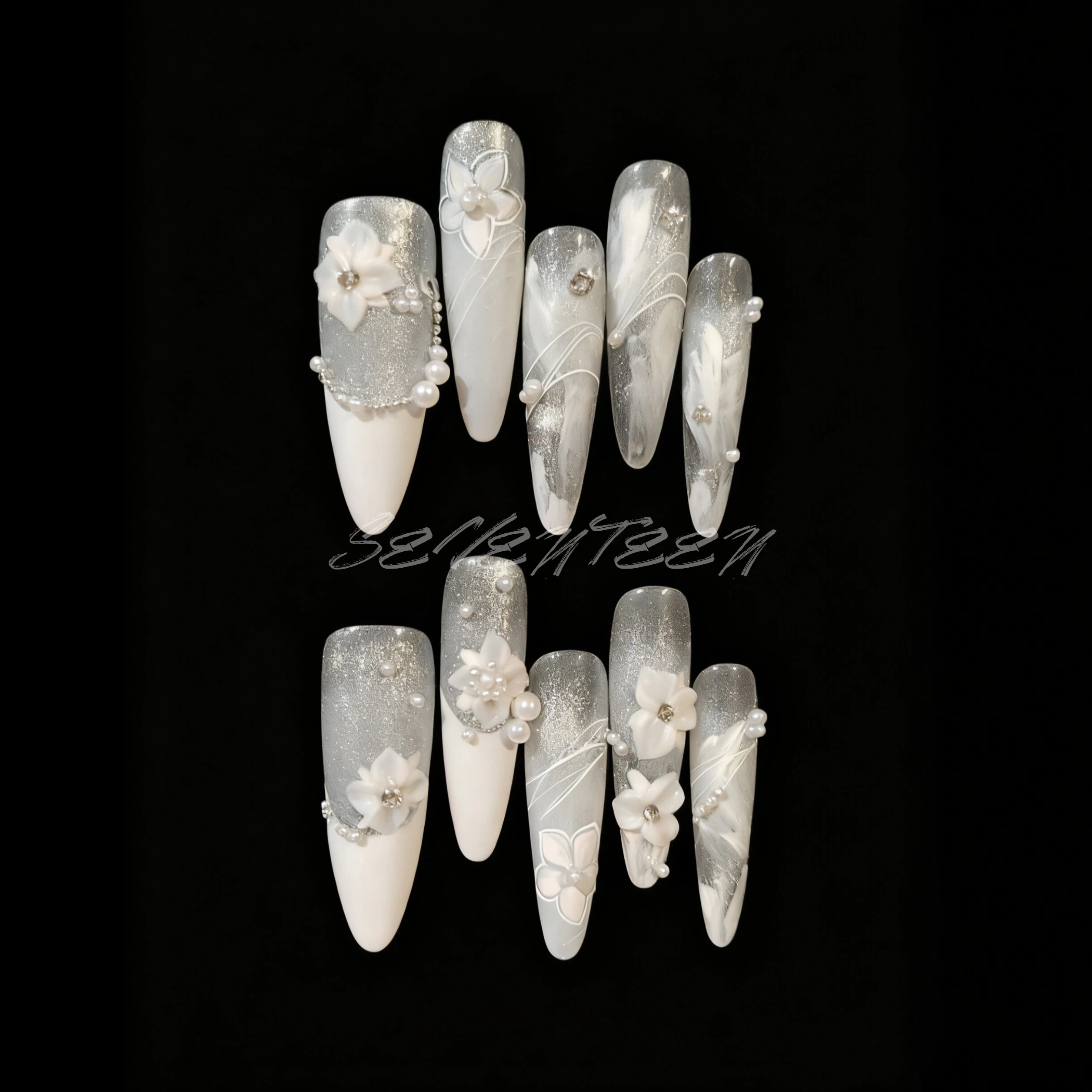 【指尖生花】拾柒冰冷美人手工穿戴甲