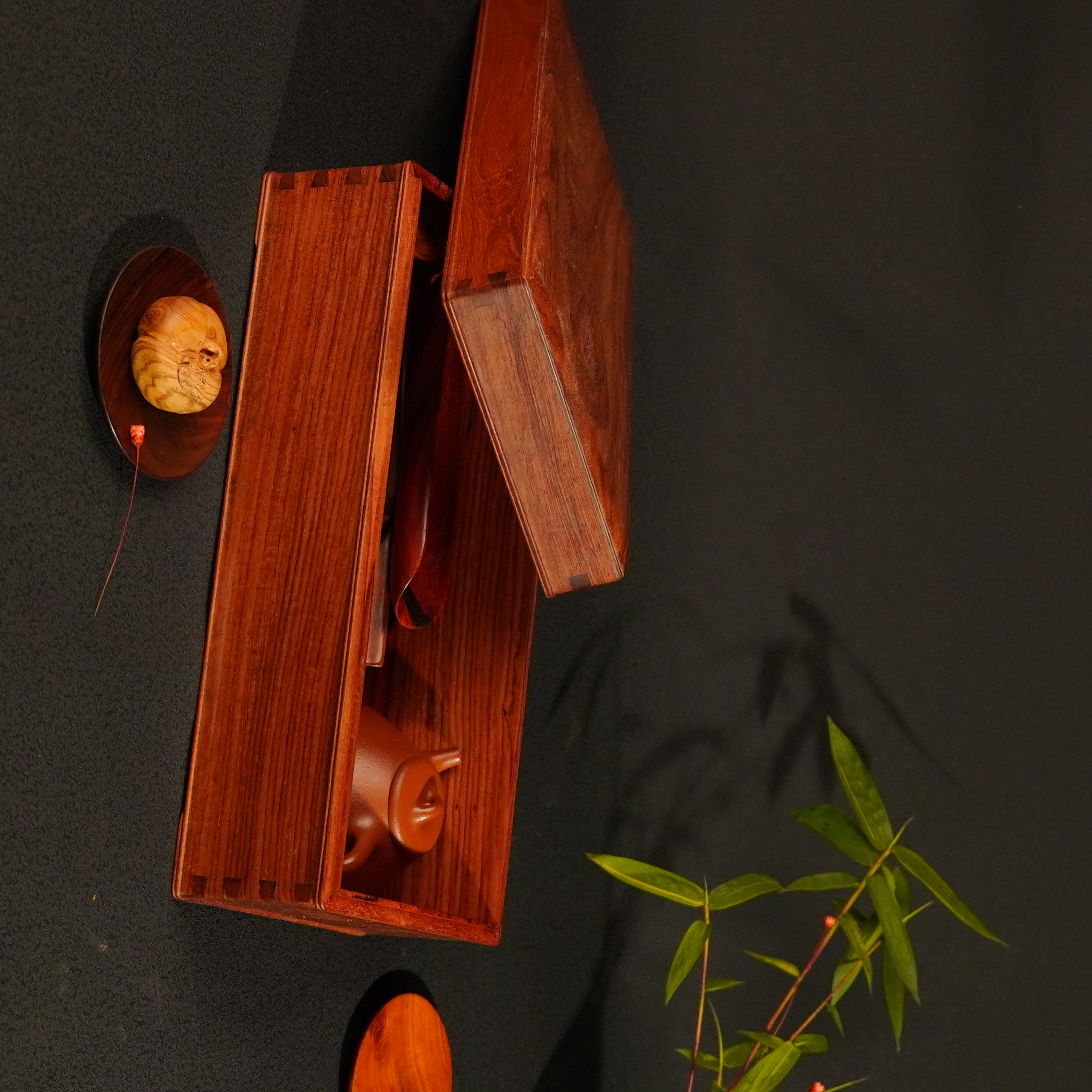 天地盖首饰盒无漆实木榫卯储物盒一物一拍