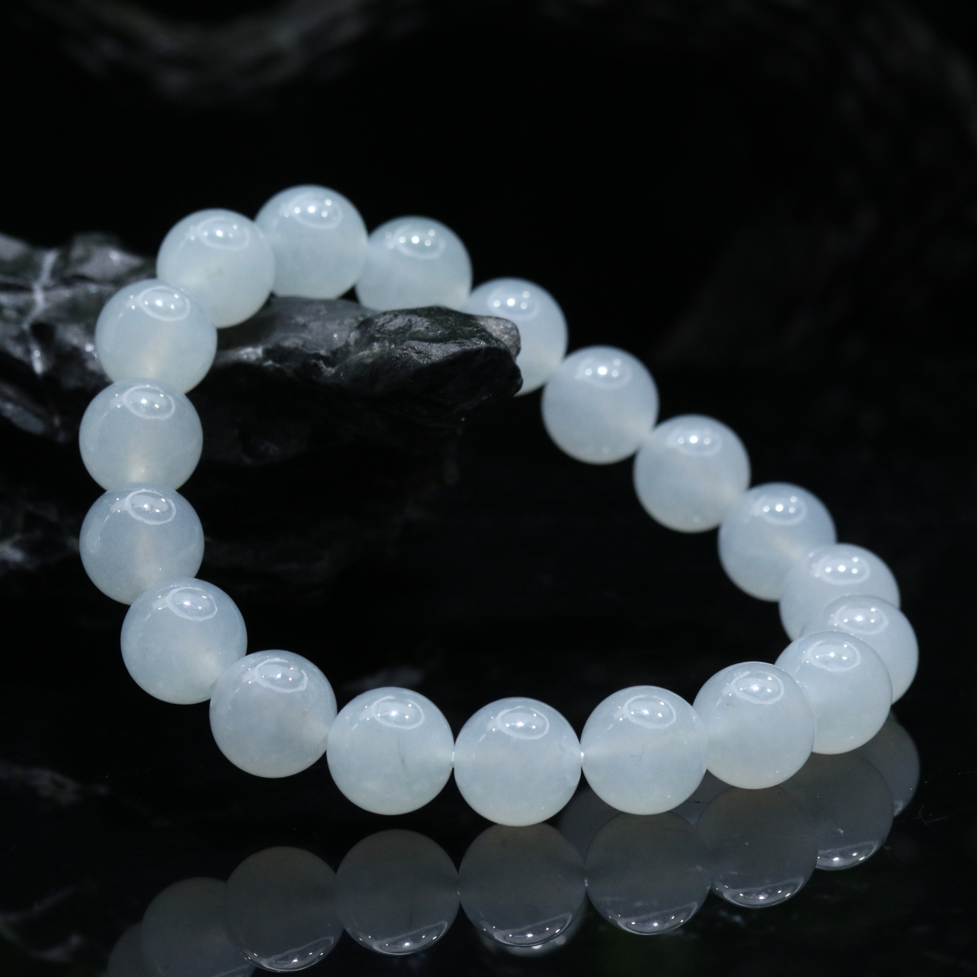 17天然缅甸翡翠A货冰手串/100059/上海嘉禾拍卖