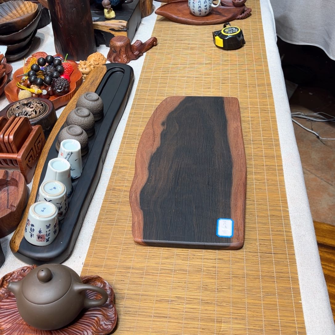 21大叶紫檀干泡茶盘