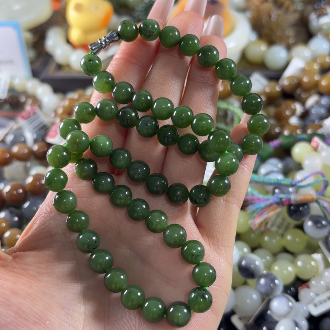 和田玉未镶嵌手串344