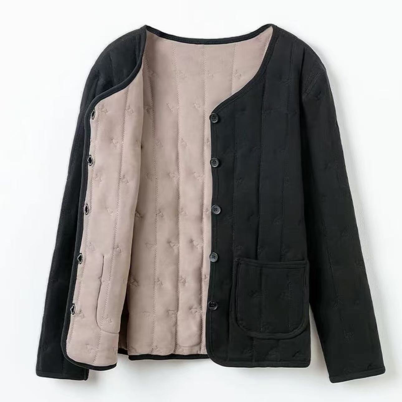 9259-男士内胆羊毛棉服棉袄（深灰）8821