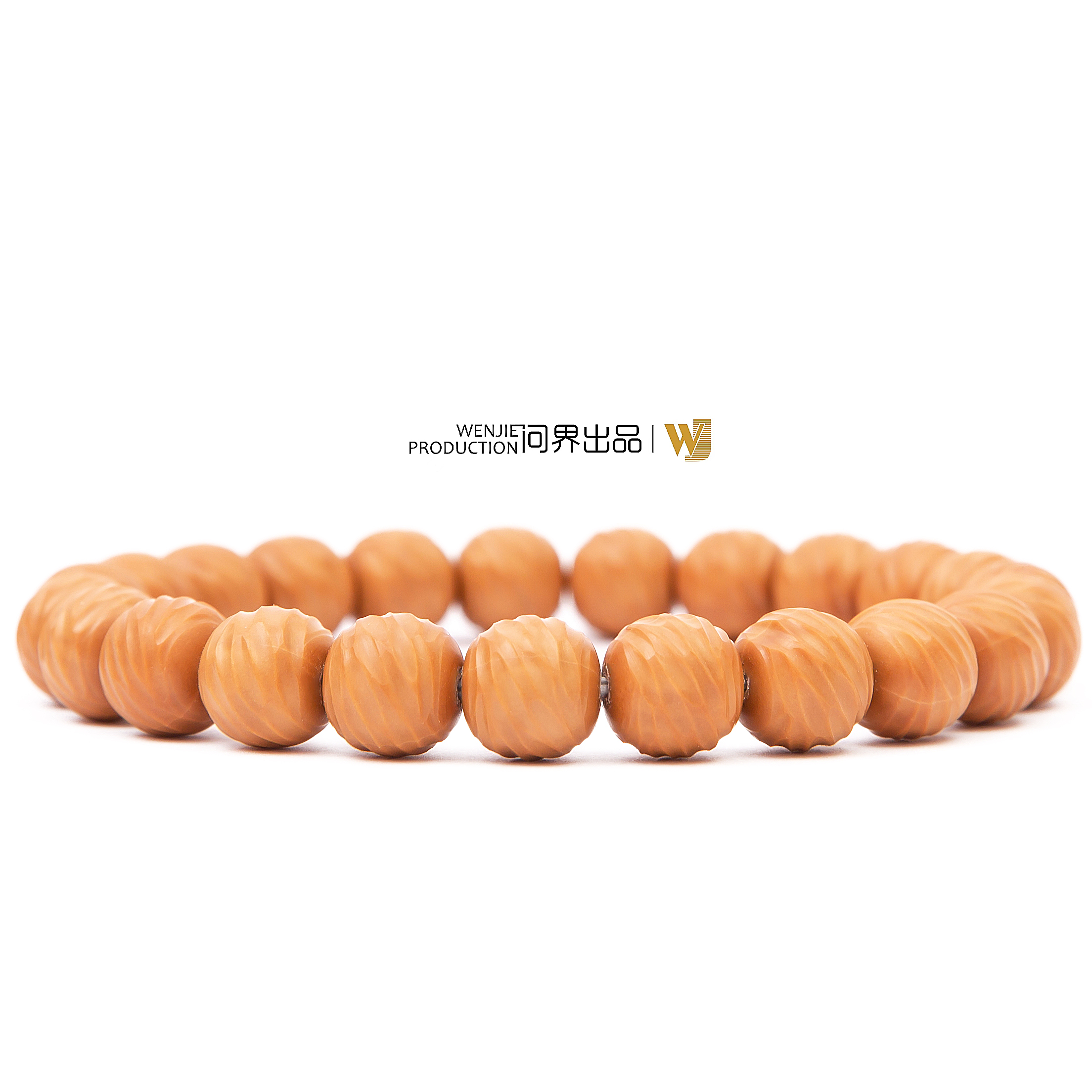 【问界·手工云锦】精工猴头雕刻手作男士文玩核桃手串
