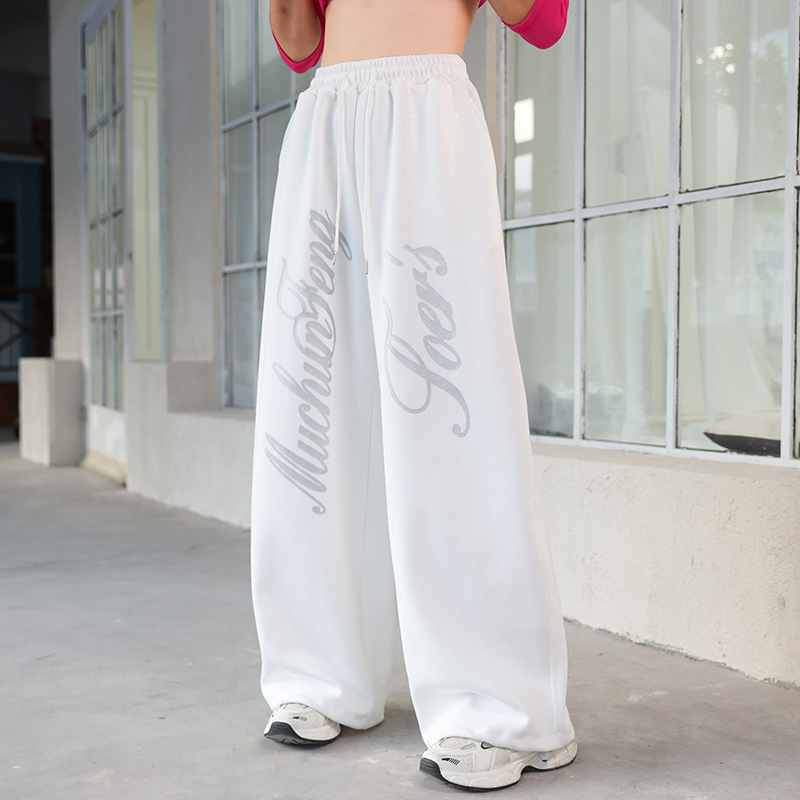 秋冬新款广场舞宽松伞兵裤男女同款休闲运动爵士舞裤