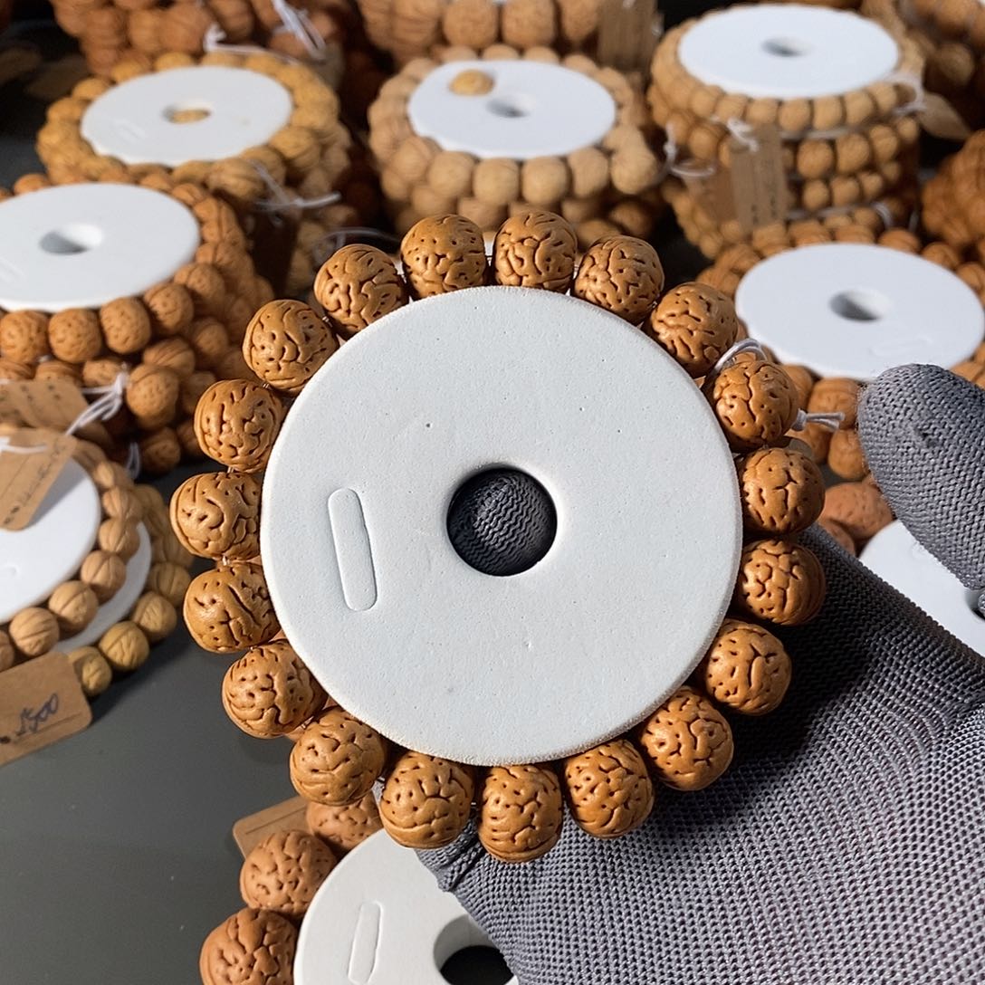 桃核手串夏*15磨盘肌肉纹