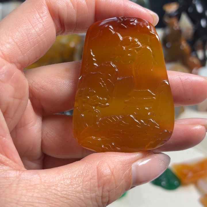 玛瑙/玉髓未镶嵌吊坠(不含链)