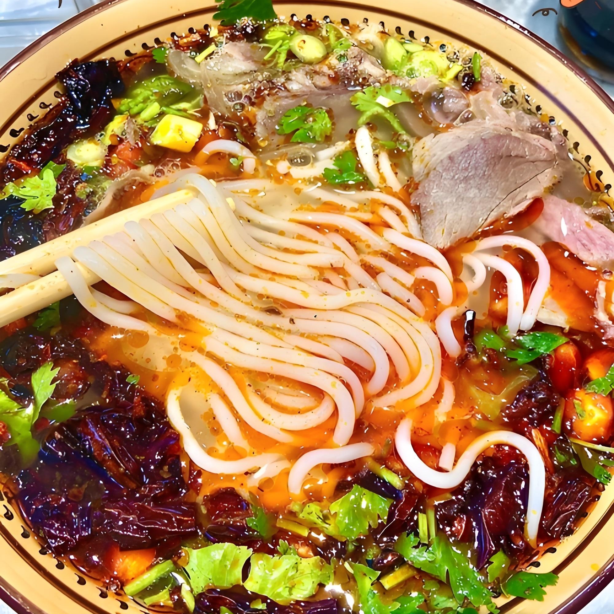 贵州特色水城黑山羊羊肉粉正宗特色美食