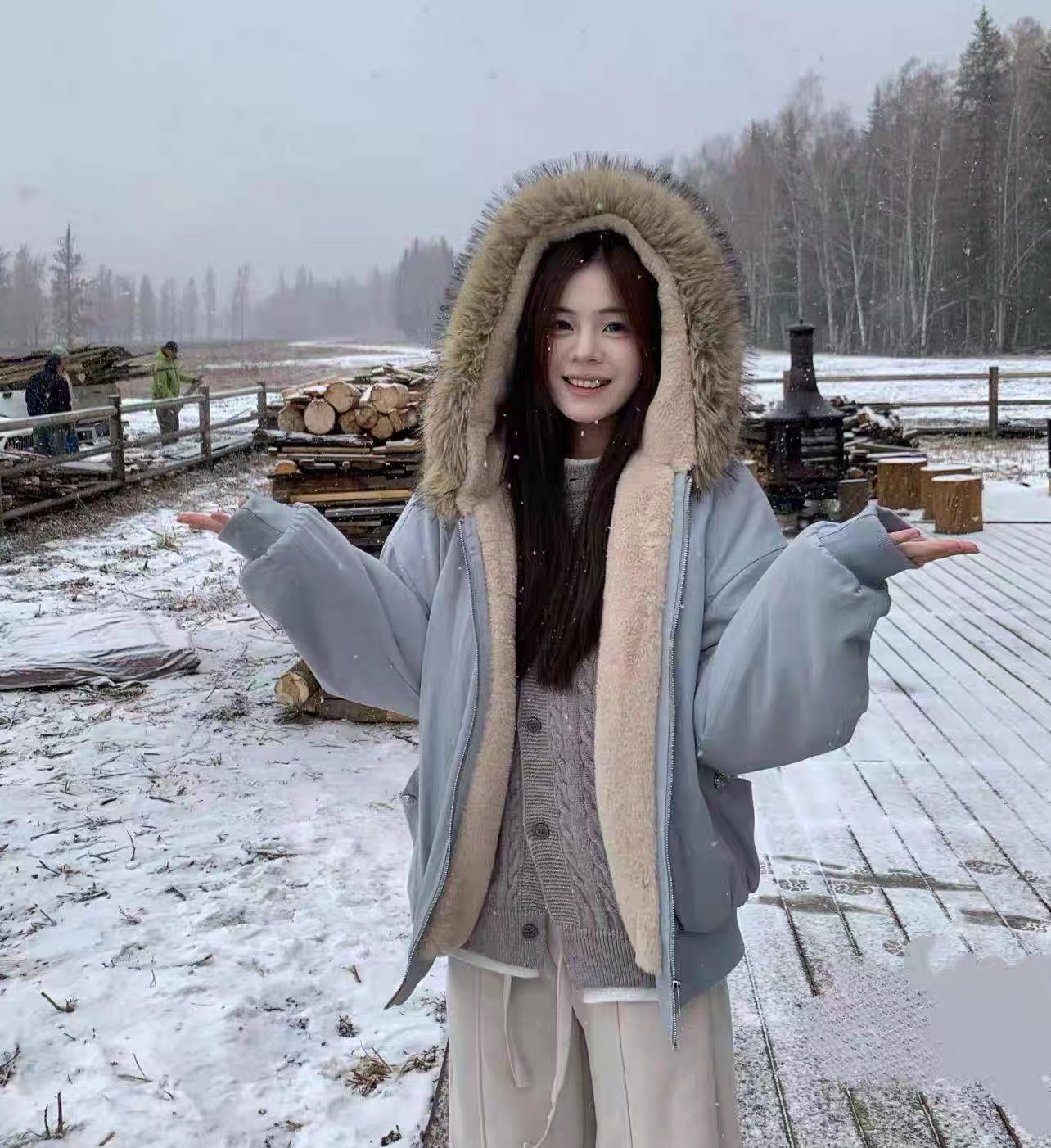 2587大口袋加厚派克样衣