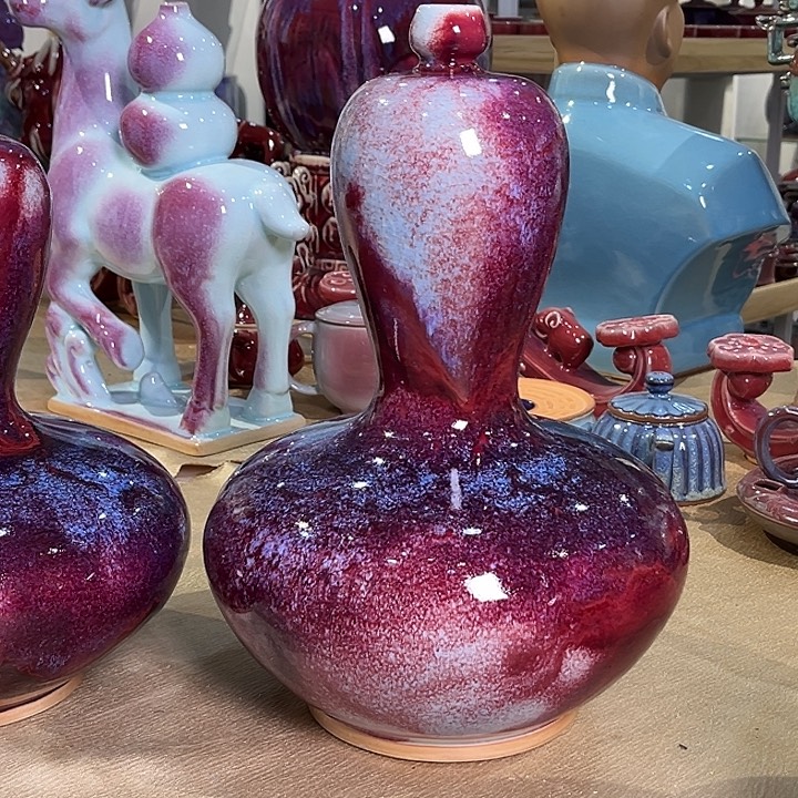 悠***哉瓷片钧瓷钧瓷摆件钧瓷摆件