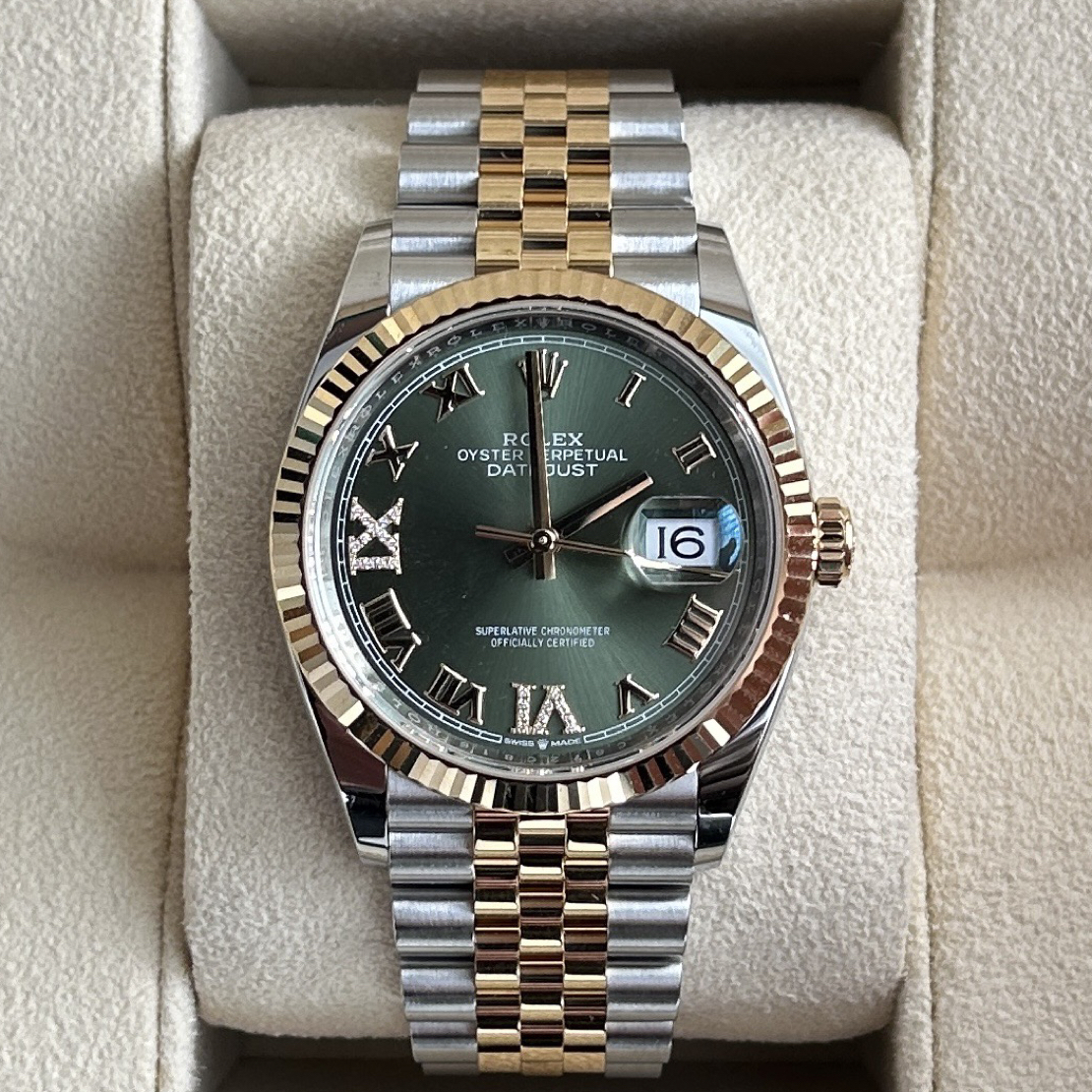 95新 Rolex/劳力士 劳力士日志型126233绿罗25年二手