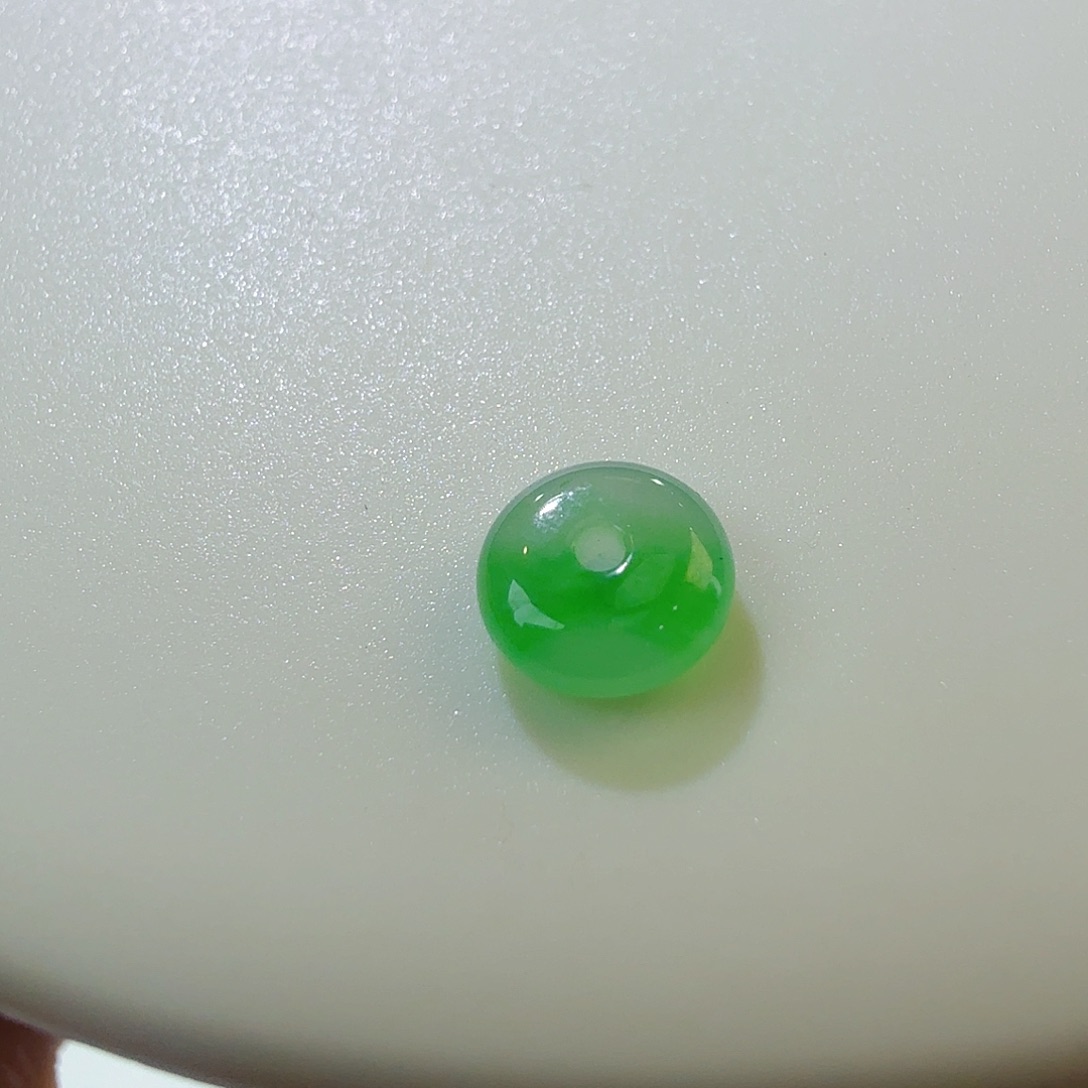 翡翠裸石飘花平安扣