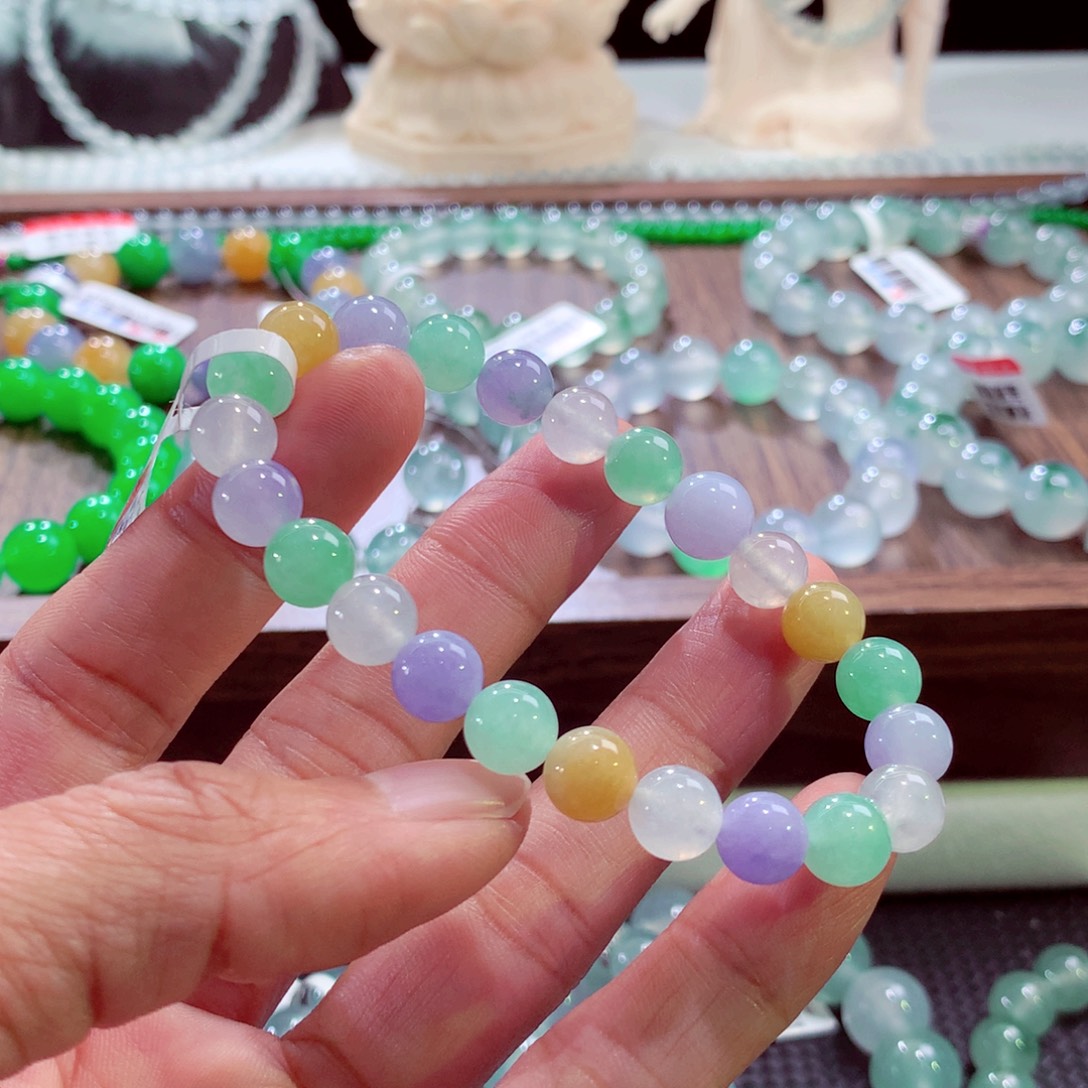 翡翠未镶嵌手链卡8