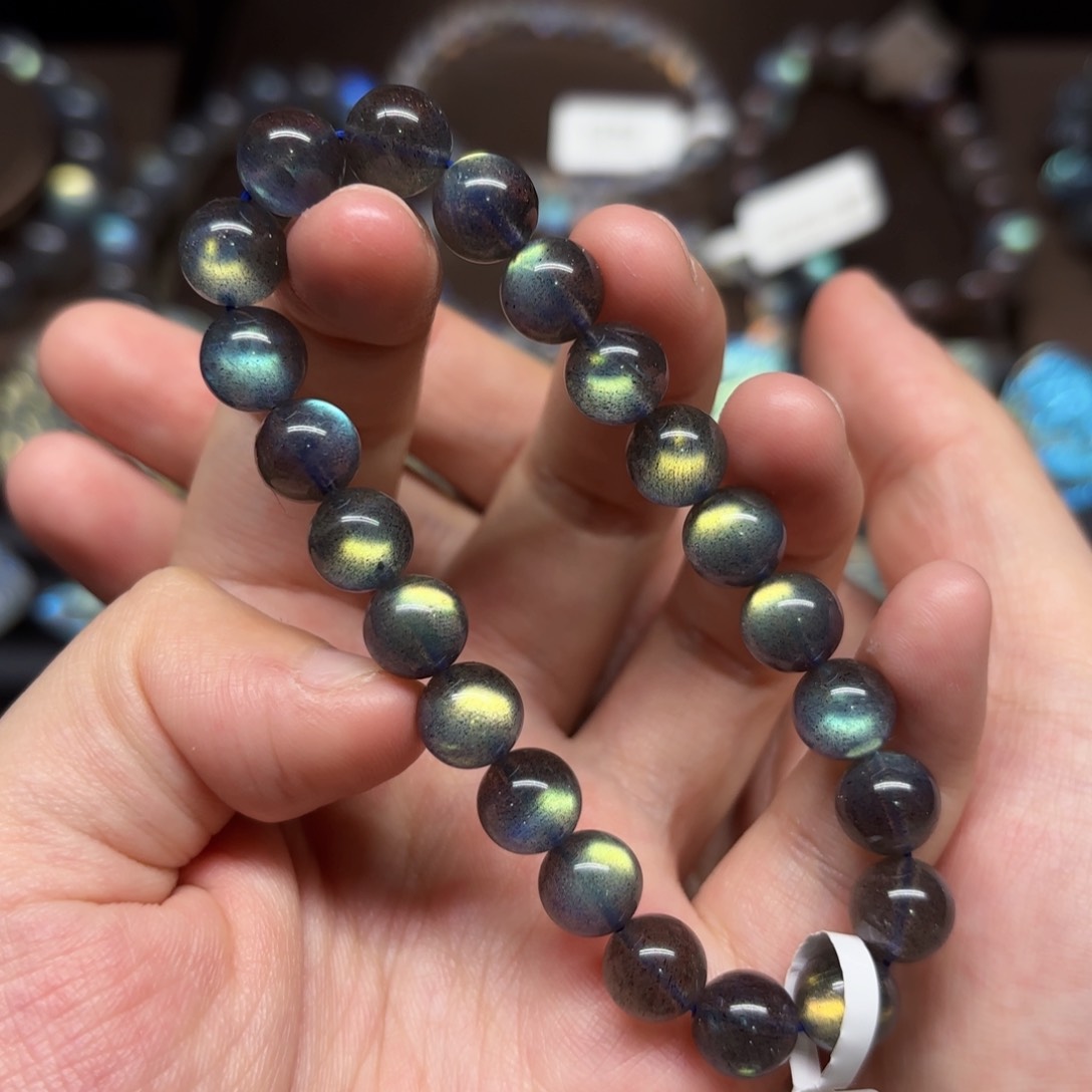 未镶嵌手链长石8.6mm左右