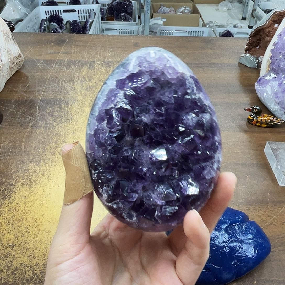 未镶嵌摆件紫晶晶体