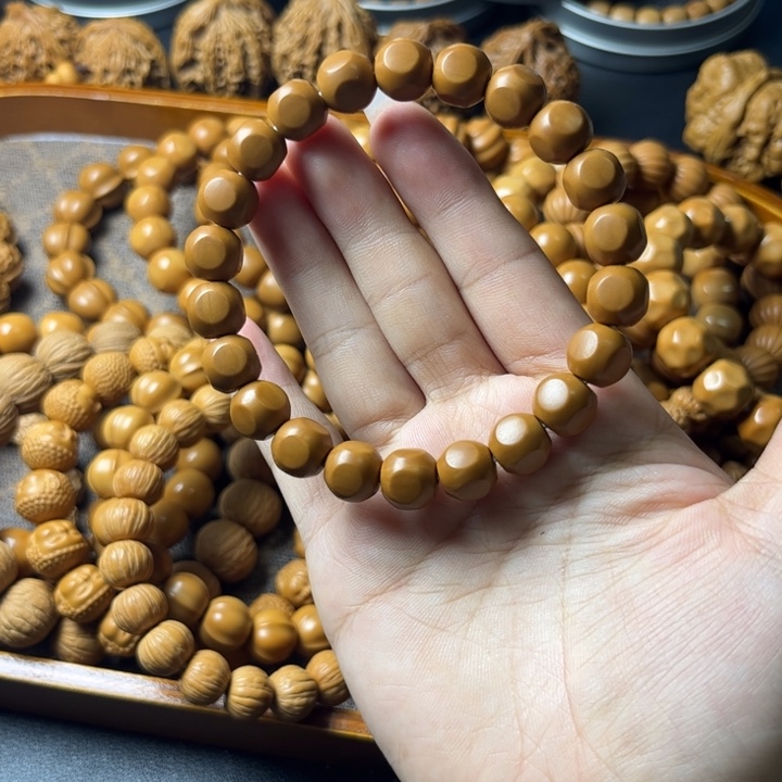 猴头核桃手串平面 六方