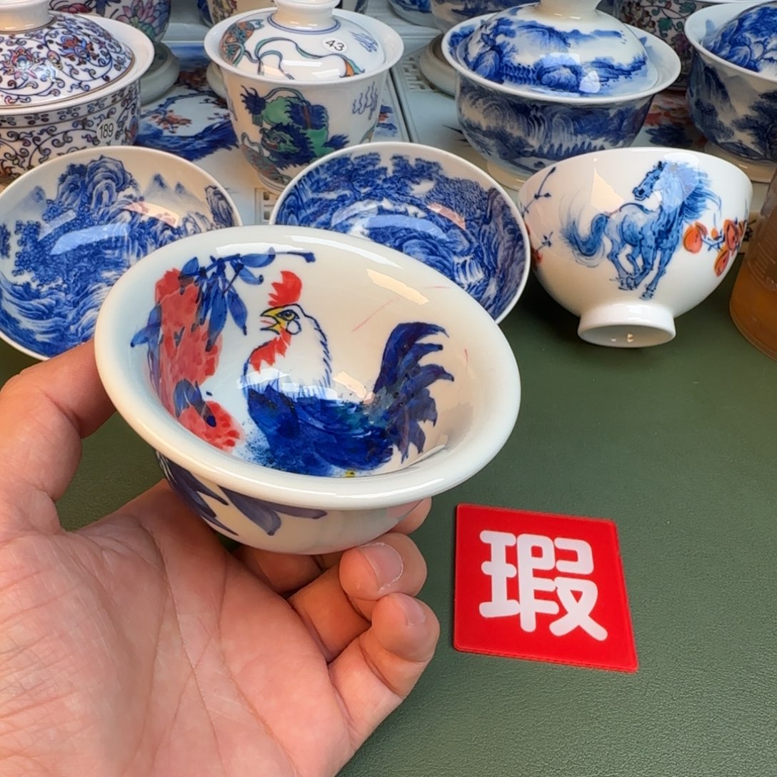 陶纯手工纯手绘茶具大瑕302