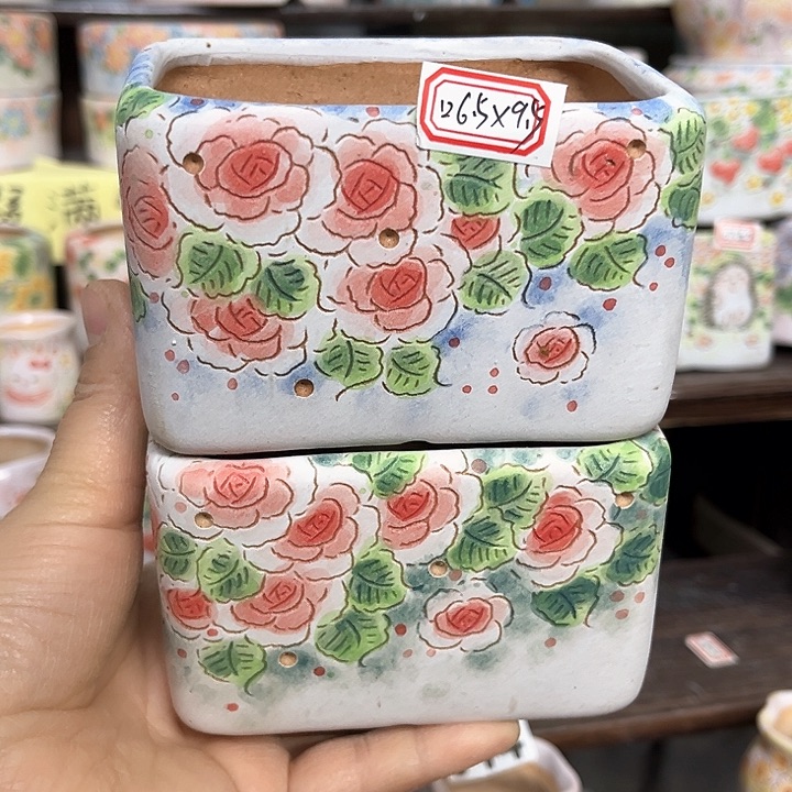 红陶微瑕手工多肉植物花盆