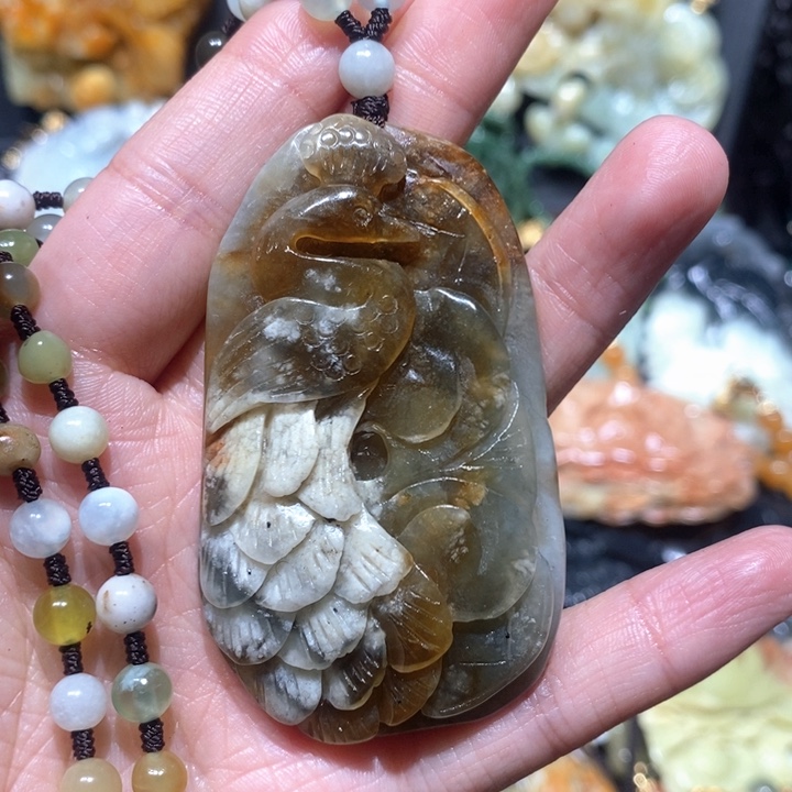 岫玉毛衣链未镶嵌