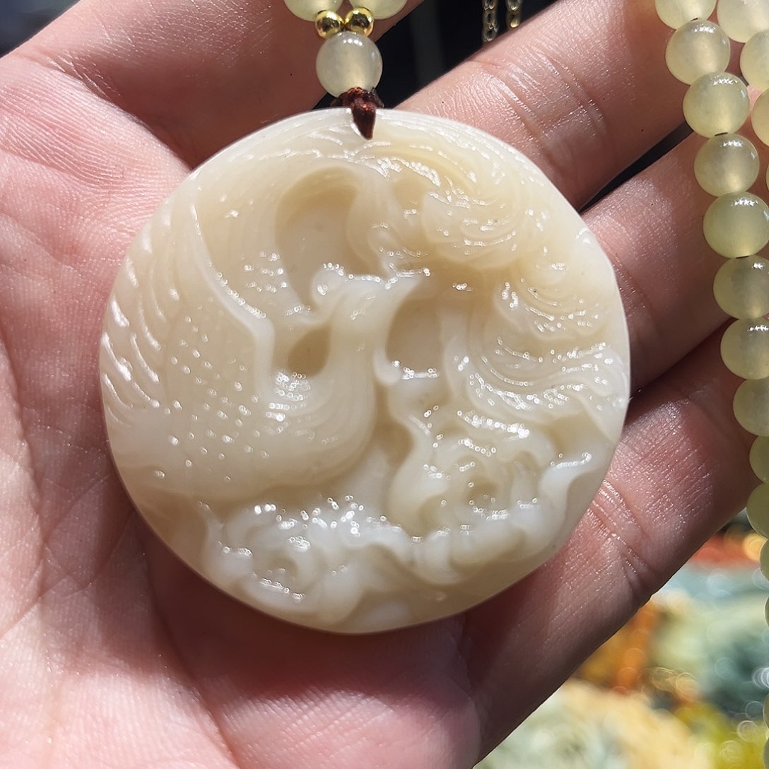 未镶嵌岫玉毛衣链