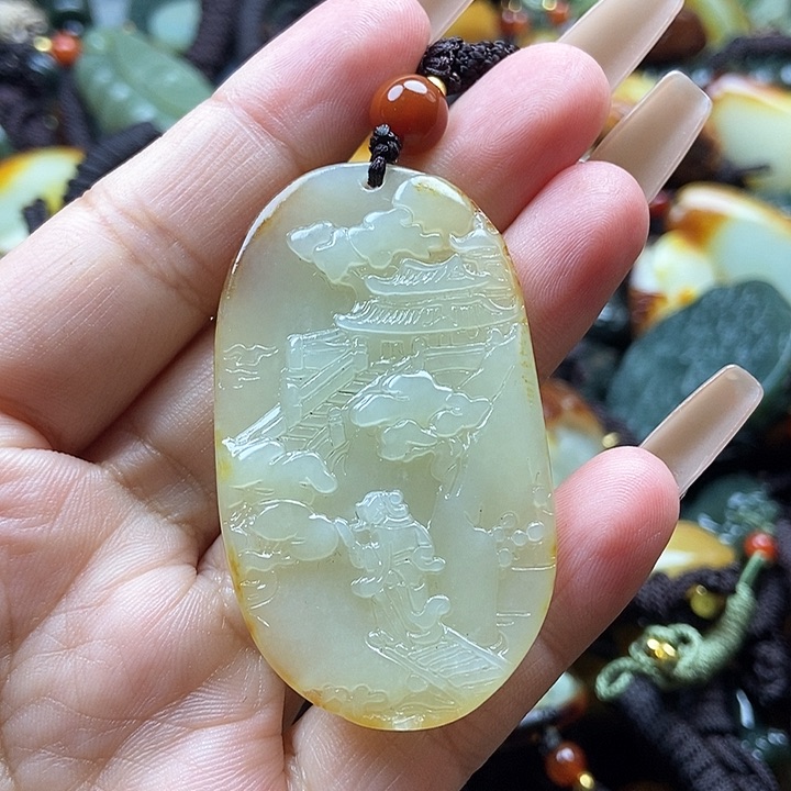 和田玉颈饰未镶嵌