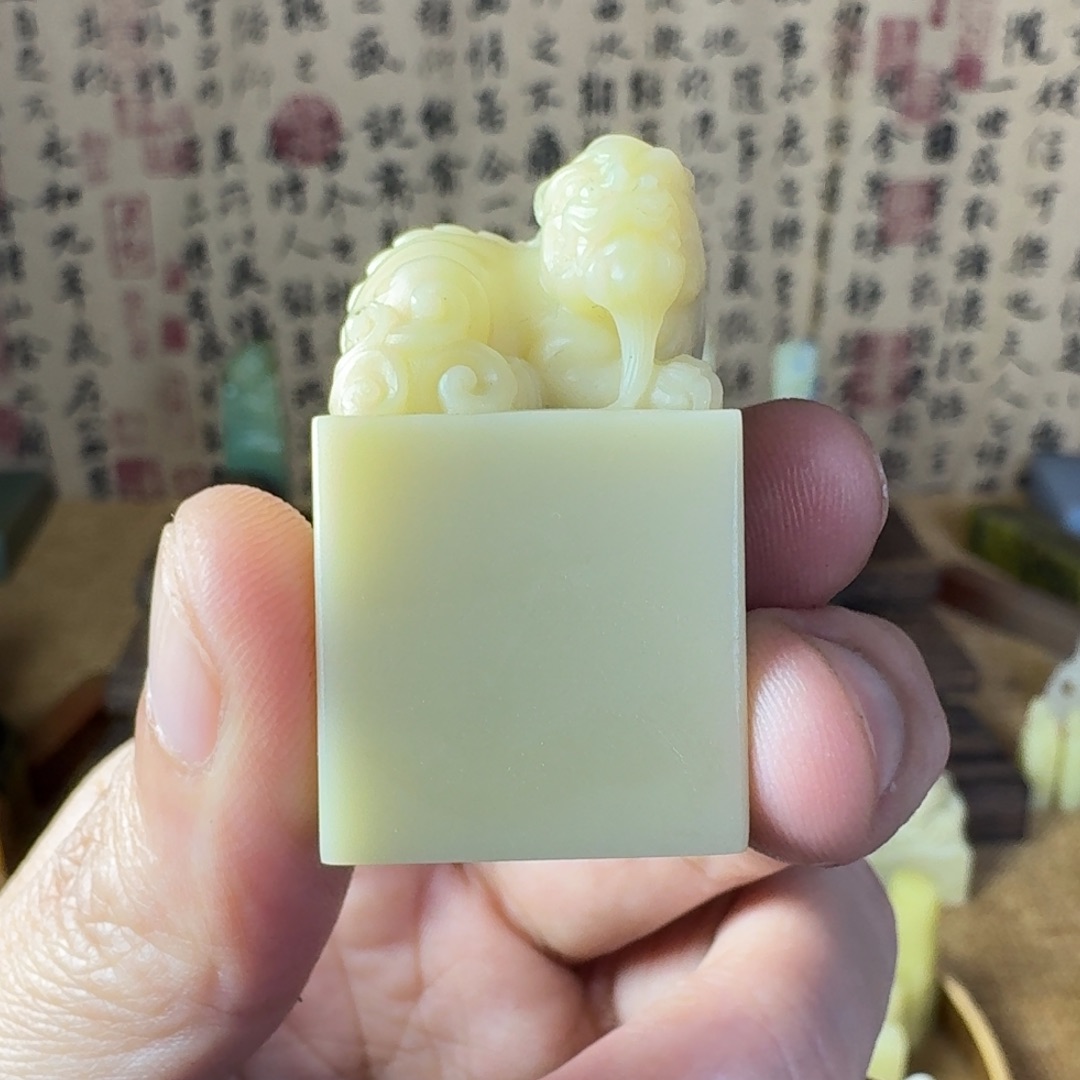 缵***堂印石青田石青田白果