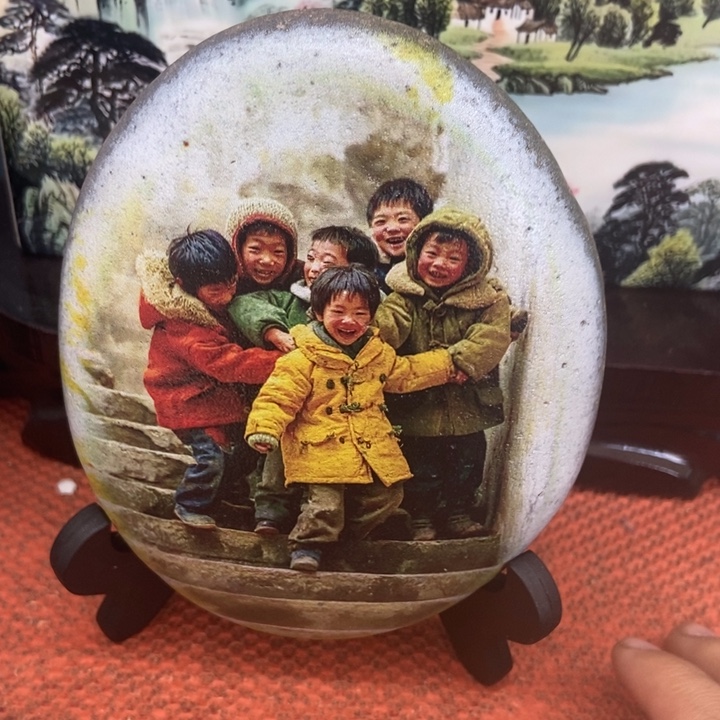 石材童趣摆件真美啊