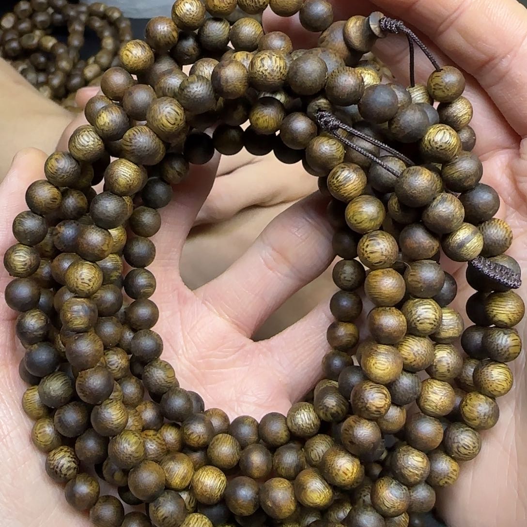 沉香沉香碎屑+陆河0.7圆珠多圈16克加多样性发一