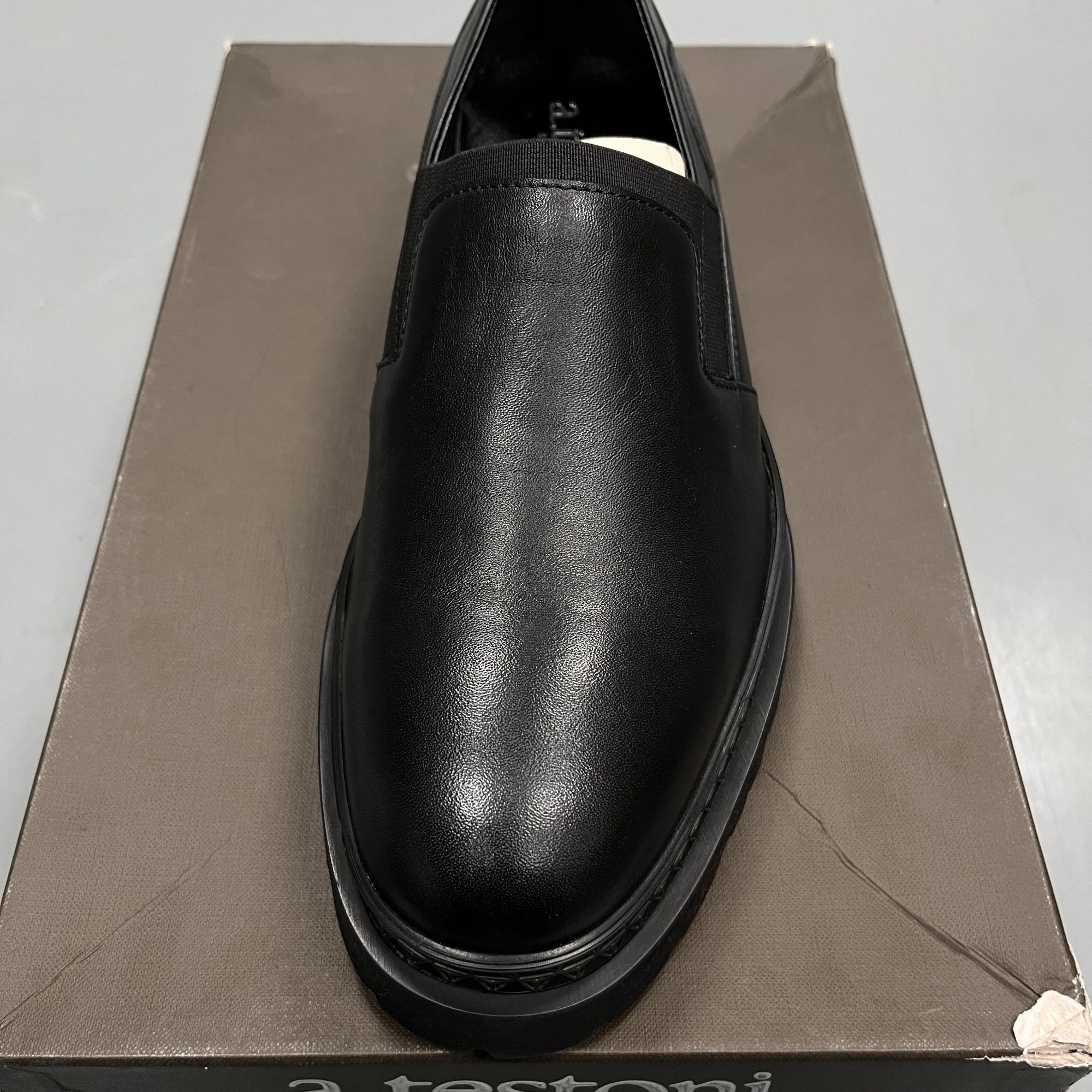 默认微瑕 铁狮真皮超轻一脚蹬便鞋