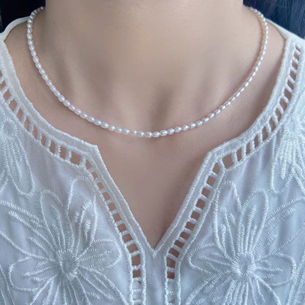 合金项链 Cuddle 进口14K 减龄小米珠项链 Xl0046