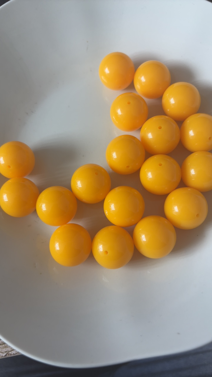 A94鸡油黄20mm单珠