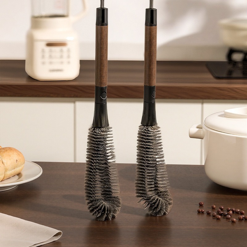 二合一不锈钢杯刷360度杯刷缝隙刷奶瓶破壁机可弯曲破壁机清洁刷