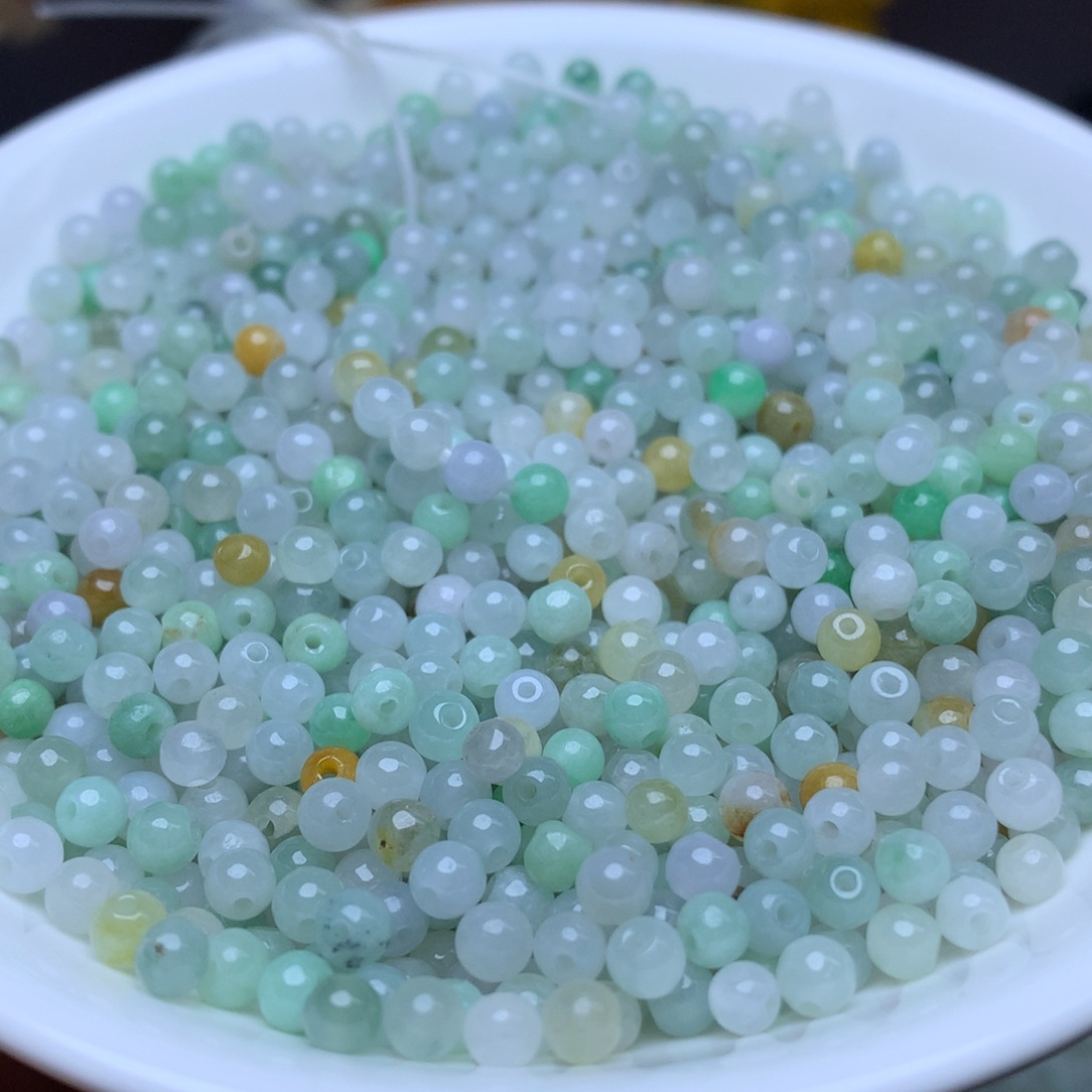 【闪购商品】翡翠手链未镶嵌卡3.8冰三彩100个