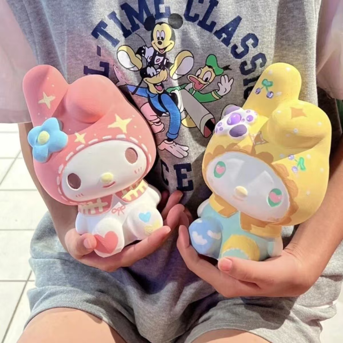 【粉丝专享价】17cm美乐蒂真石膏娃娃大号儿童手工涂色玩具六一礼物