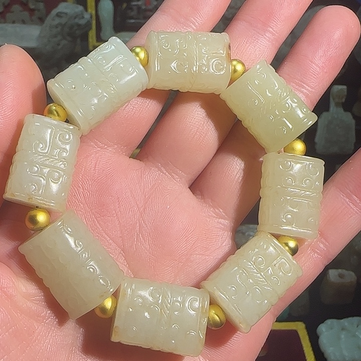 和田玉未镶嵌套链