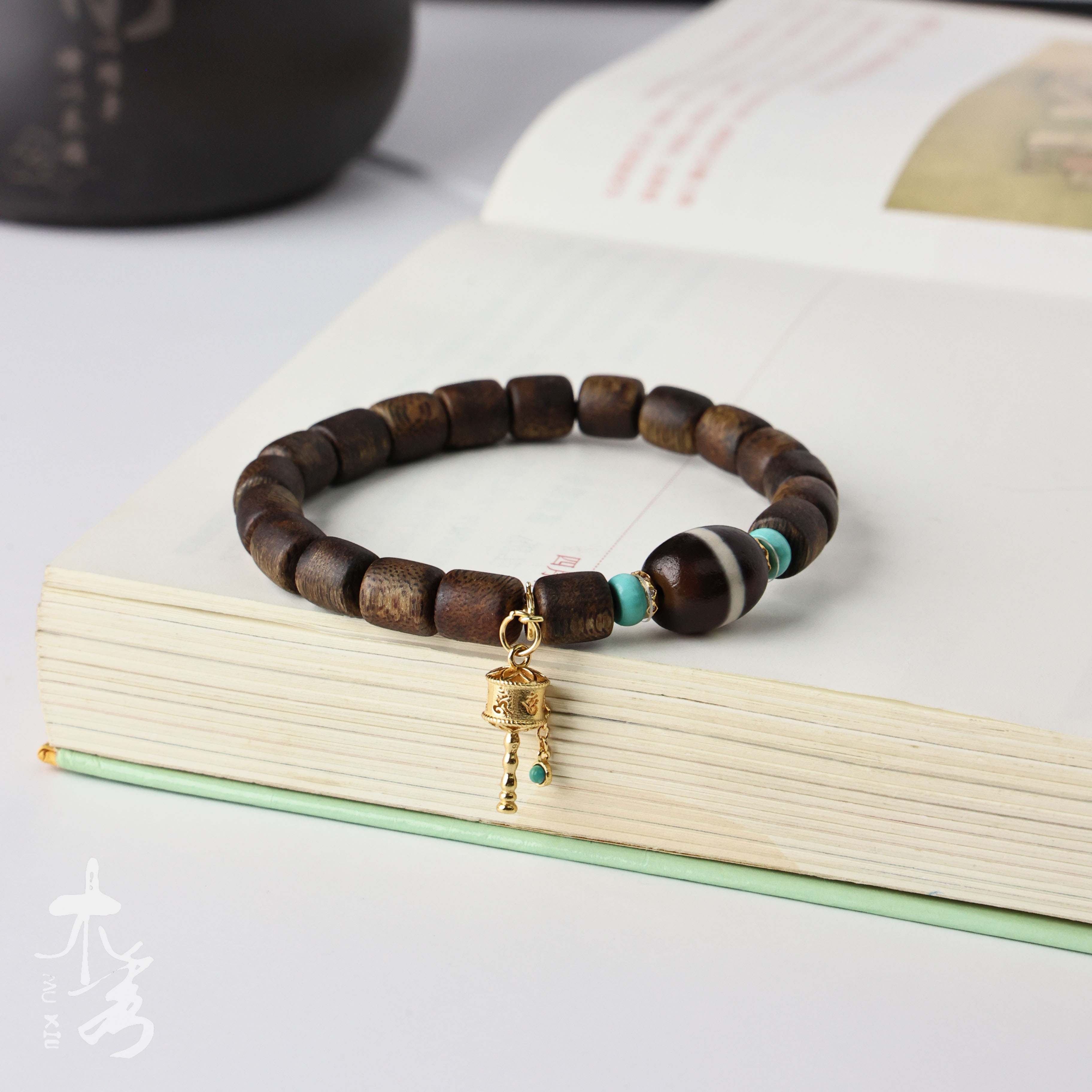 沉香沉香【新款首发】【佑安】沉香桶珠单圈手串 零 XK25508