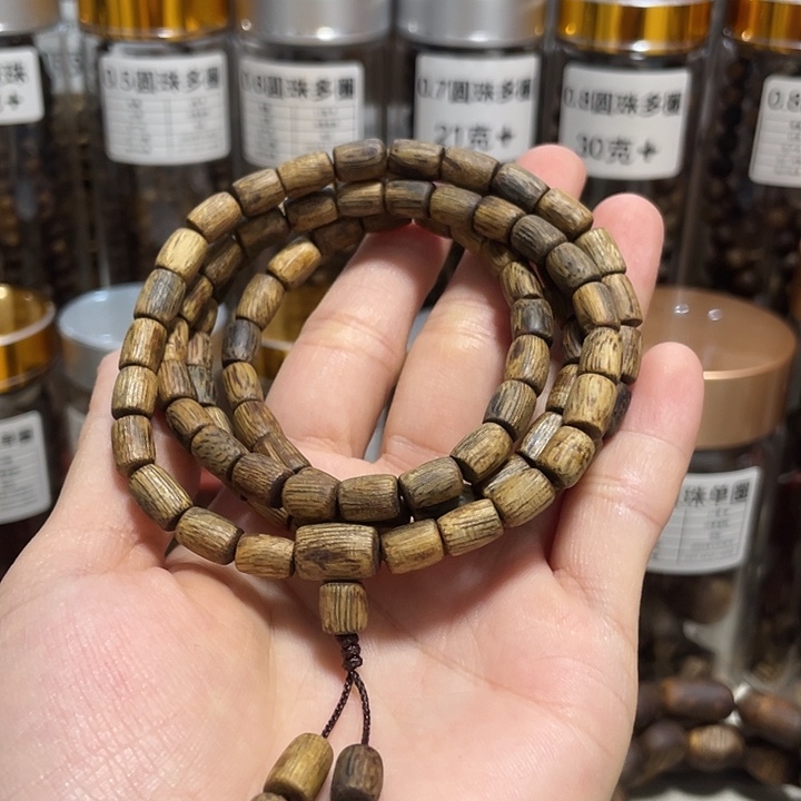 沉香沉香碎屑桶珠多圈随形