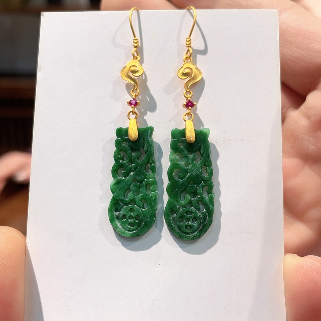 锦纶铁合金耳坠耳饰