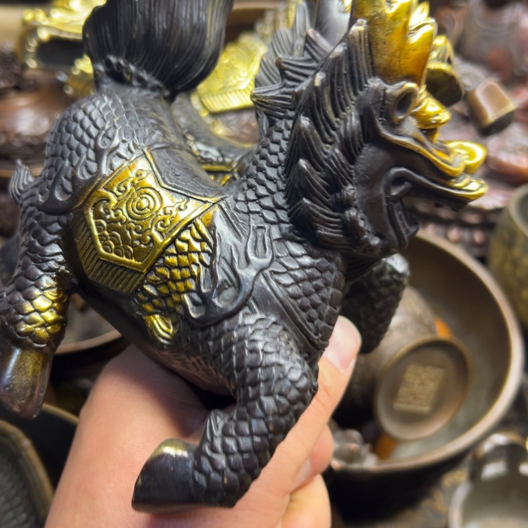 铜摆件欢迎欢迎你